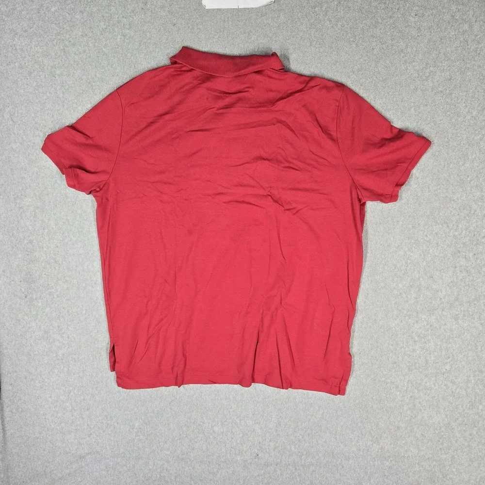 Polo Ralph Lauren Men Polo XXL Red Embroidered Pony Pima Soft